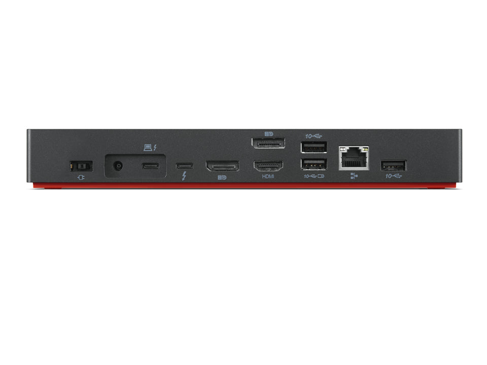 Lenovo 40B00300US laptop dock/port replicator Wired Thunderbolt 4 Black, Red - 40B00300US LENOVO