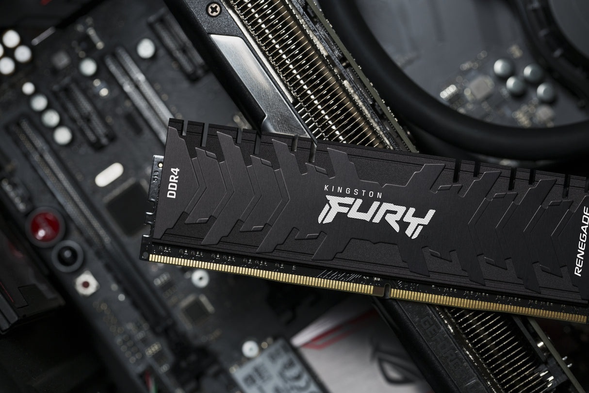 Kingston Technology FURY 16GB 3200MT/s DDR4 CL16 DIMM 1Gx8 Renegade Black - KF432C16RB12/16