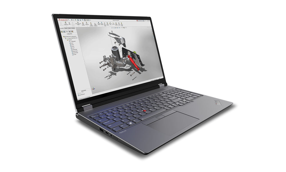 Lenovo ThinkPad P16 Gen 2 Intel® Core™ i9 i9-13980HX Mobile workstation 40.6 cm (16") Touchscreen WQUXGA 64 GB DDR5-SDRAM 1 TB SSD NVIDIA RTX 5000 Ada Wi-Fi 6E (802.11ax) Windows 11 Pro US English Gre - 21FA002EUS
