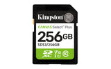 Kingston Technology 256GB SDXC Canvas Select Plus Gen3 150MB/s C10 UHS-I U1 V10 - SDS3/256GB