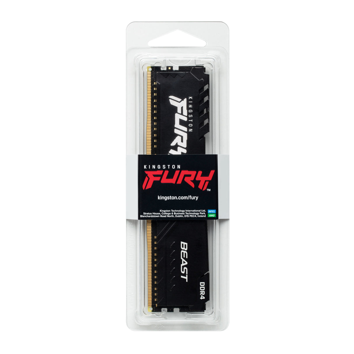 Kingston Technology FURY Beast 32GB 3200MT/s DDR4 CL16 DIMM Black - KF432C16BB/32