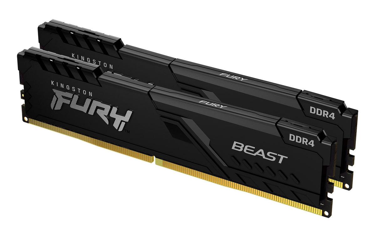 Kingston Technology FURY Beast 16GB 3600MT/s DDR4 CL17 DIMM (Kit of 2) Black - KF436C17BBK2/16