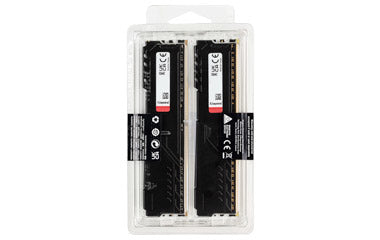 Kingston Technology FURY Beast 64GB 3200MT/s DDR4 CL16 DIMM (Kit of 2) Black - KF432C16BBK2/64
