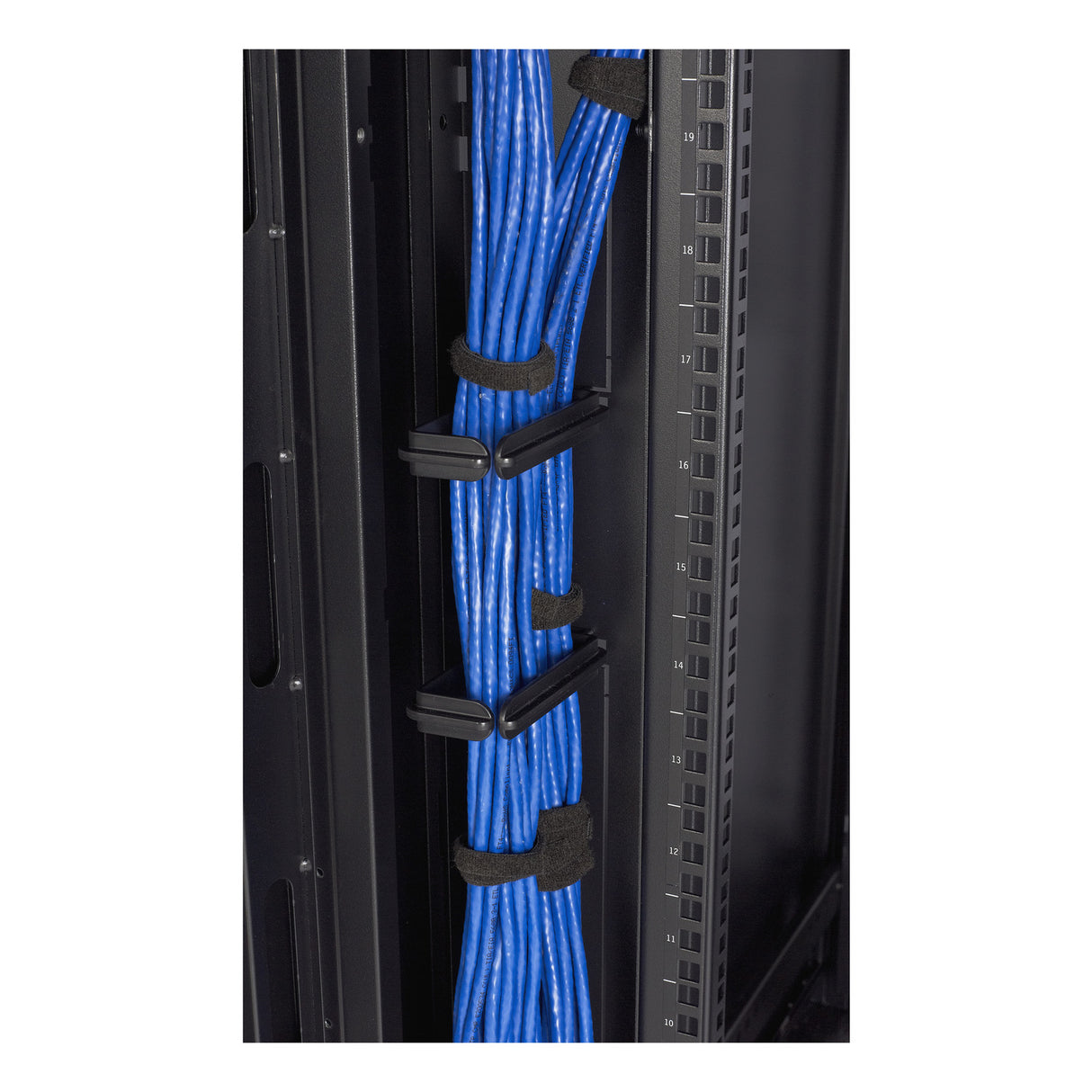 APC NetShelter Cable Management, Vertical Cable Manager, Rings, Set of 10, Black, 107 x 53 x 18 mm - AR7540