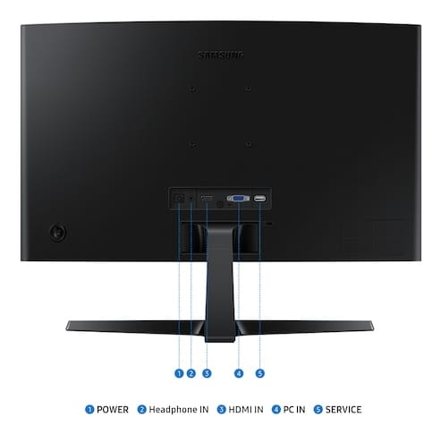 SAMSUNG Samsung 24 S36GD FHD CURVED 100 HZ computer monitor 61 cm (24") 1920 x 1080 pixels Full HD Black - LS24D368GANXZA