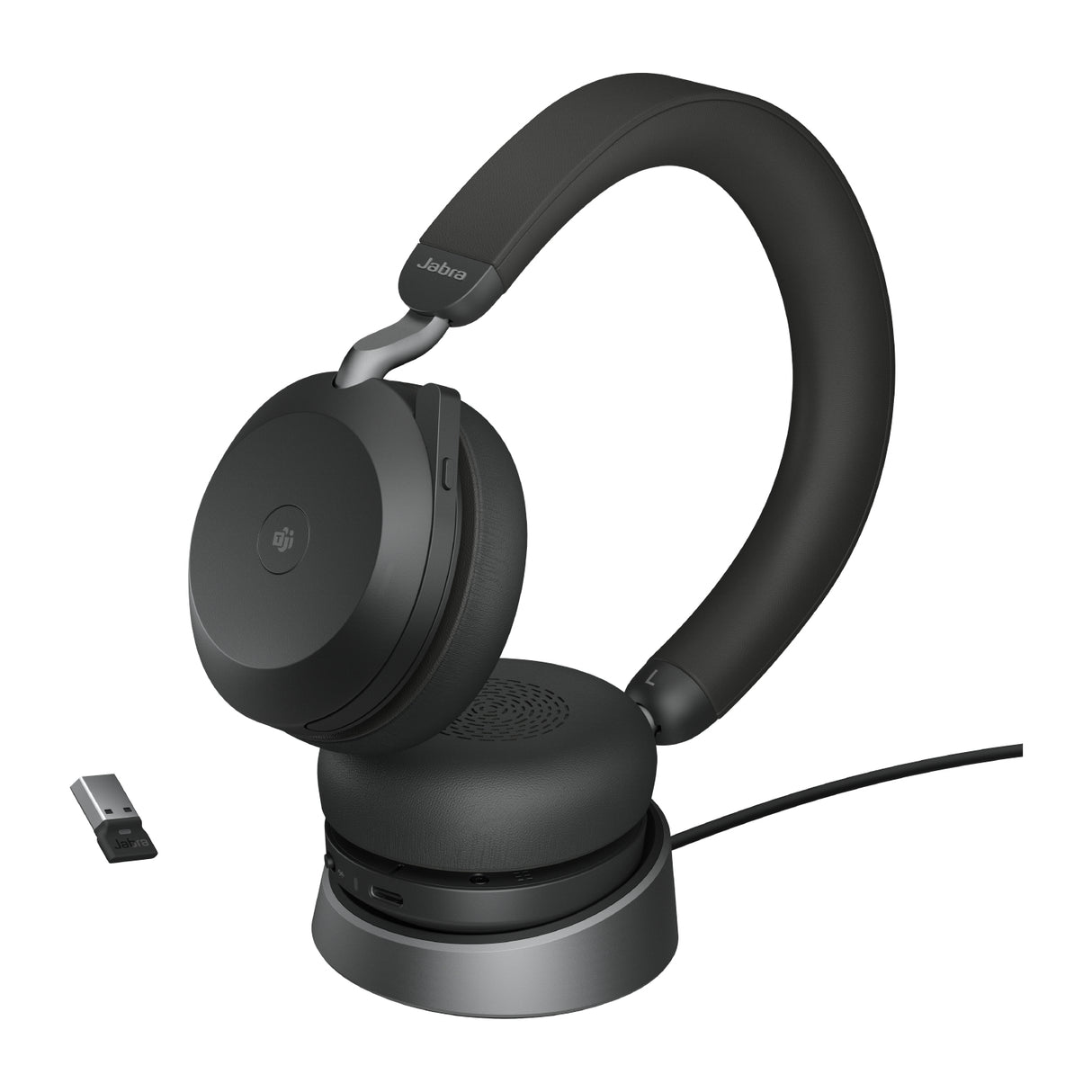 Jabra Evolve2 75 - USB-A MS Teams with Desk Stand - Black - 27599-999-989 JABRA