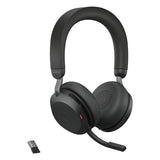 Jabra Evolve2 75 - USB-A UC with Desk Stand - Black - 27599-989-989
