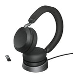 Jabra Evolve2 75 - USB-A UC with Desk Stand - Black - 27599-989-989