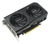 Asus graphics card with dual fans on a white background