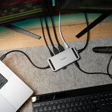 Targus DOCK429GL laptop dock/port replicator Wired USB4 Silver - DOCK429GL