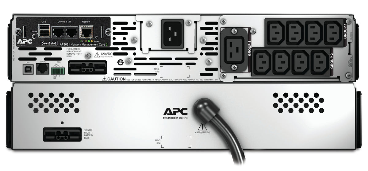 APC Smart-UPS X SMX3000RMHV2UNC - 3000VA, 8x C13, 1x C19 outlet, USB, expandable runtime, NMC - SMX3000RMHV2UNC APC