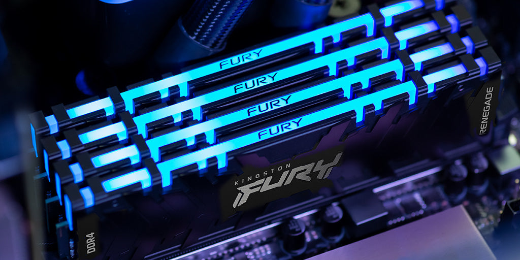 Kingston Technology FURY 16GB 3200MT/s DDR4 CL16 DIMM 1Gx8 Renegade RGB - KF432C16RB12A/16
