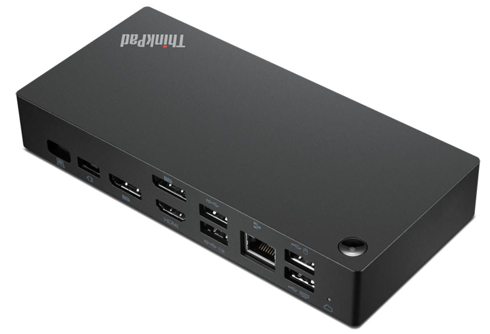 Lenovo 40B20135US laptop dock/port replicator Wired USB 3.2 Gen 1 (3.1 Gen 1) Type-A + Type-C Black - 40B20135US