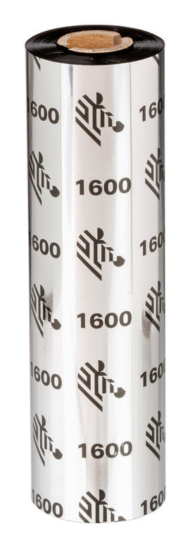 Zebra 1600 Wax thermal ribbon Black - 01600GS11007