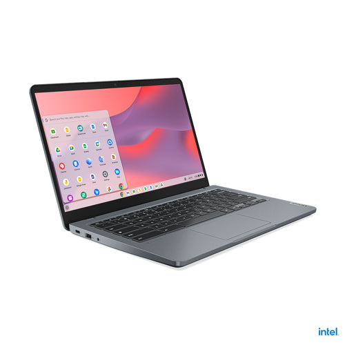 Lenovo 14e Chromebook 35.6 cm (14") HD Intel® N N100 4 GB LPDDR5-SDRAM 32 GB eMMC Wi-Fi 6E (802.11ax) ChromeOS Grey - 82W60000US