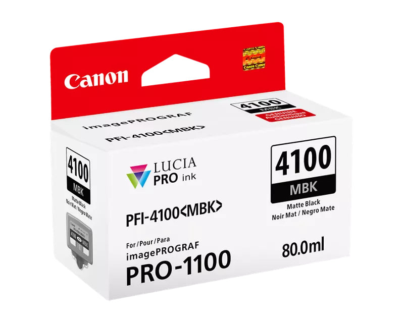Canon LUCIA PRO II PFI-4100 Matte Black Ink Tank - 6776C002