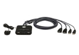 ATEN CS22HF KVM switch Black - CS22HF