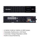CyberPower PR3000RT2UC uninterruptible power supply (UPS) Line-Interactive 3 kVA 3000 W 9 AC outlet(s) - PR3000RT2UC