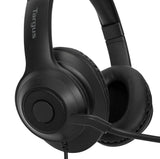 Targus AEH102TT headphones/headset Wired Head-band Office/Call center USB Type-A Black - AEH102TT