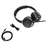Targus AEH104TT headphones/headset Wired & Wireless Head-band Calls/Music USB Type-C Bluetooth Black - AEH104TT