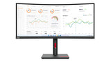 Lenovo ThinkVision T34w-30 86.4 cm (34") 3440 x 1440 pixels Wide Quad HD LED Black - 63D4GAR1US