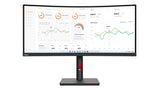 Lenovo ThinkVision T34w-30 LED display 86.4 cm (34") 3440 x 1440 pixels Wide Quad HD Black - 63D4ZAR1US