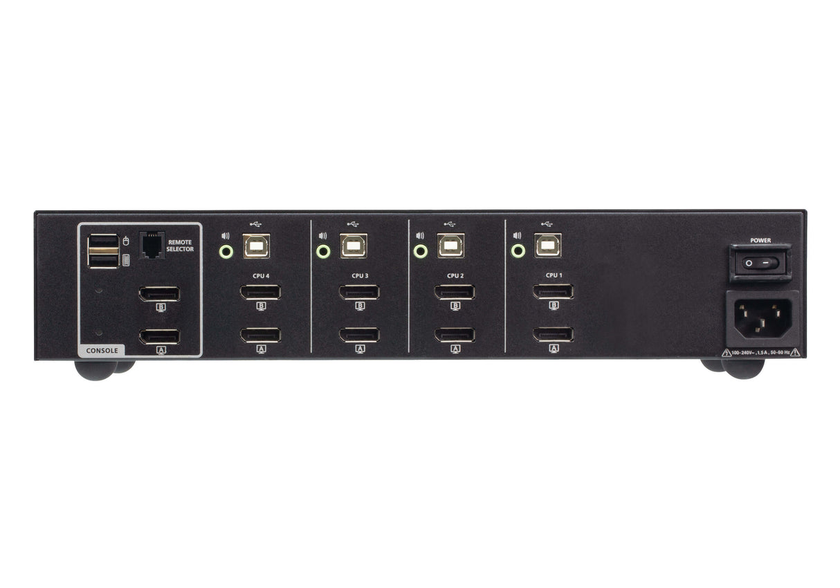 ATEN 4-Port USB DisplayPort Dual Display Secure KVM Switch (PSD PP v4.0 Compliant) - CS1144DP4 ATEN