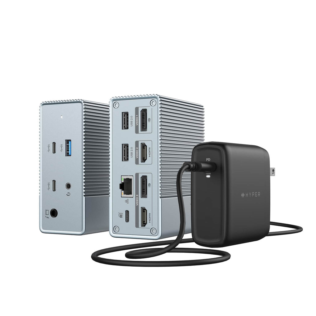 Targus HDG212BP-US laptop dock/port replicator Wired USB 3.2 Gen 1 (3.1 Gen 1) Type-C Grey - HDG212BP-US
