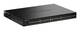 NETGEAR S350v2 Managed L2/L3 Gigabit Ethernet (10/100/1000) Power over Ethernet (PoE) 1U Black - GS348TP-200NAS