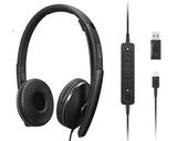 Lenovo 4XD1M39029 headphones/headset Wired Head-band USB Type-C Black - 4XD1M39029