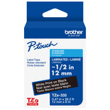 Brother TZE335G label-making tape White on black TZe - TZE335G