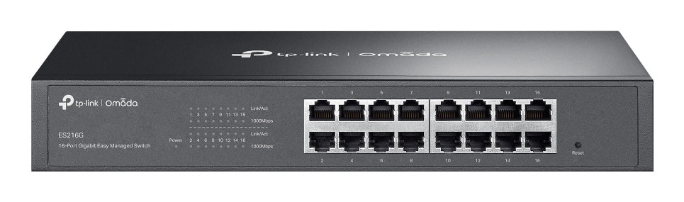 TP-Link Omada ES216G network switch Managed L2 Gigabit Ethernet (10/100/1000) Black - ES216G