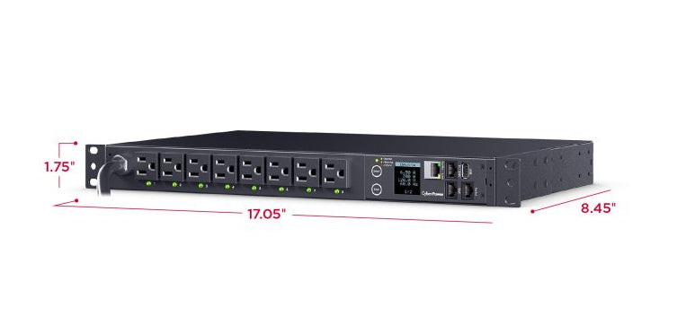 CyberPower PDU41021 power distribution unit (PDU) 16 AC outlet(s) 1U Black - PDU41021