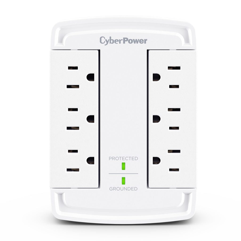 CyberPower CSB6WS surge protector White 6 AC outlet(s) 125 V 1.8 m - CSB6WS