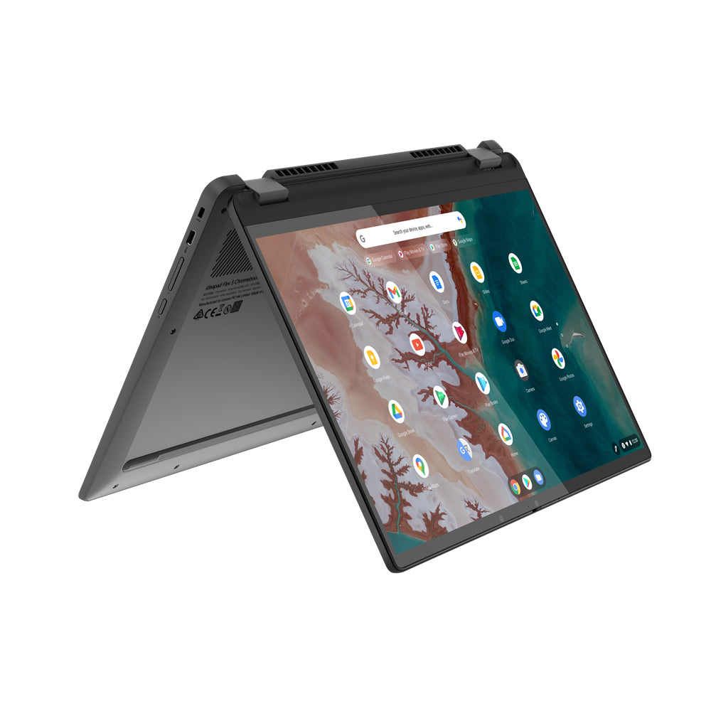 Lenovo Flex5 Chrome 14IAU Intel® Core™ i5 i5-1235U Chromebook 35.6 cm (14") Touchscreen WUXGA 8 GB LPDDR4x-SDRAM 256 GB SSD Wi-Fi 6E (802.11ax) ChromeOS US English Grey - 83AJ0000UX LENOVO