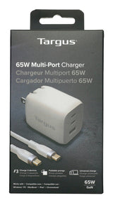 Targus 65W Multi-Port GaN Wall Charger - APA11606TT