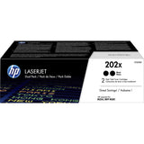 HP 202X 2-pack High Yield Black Original LaserJet Toner Cartridges CF500XD