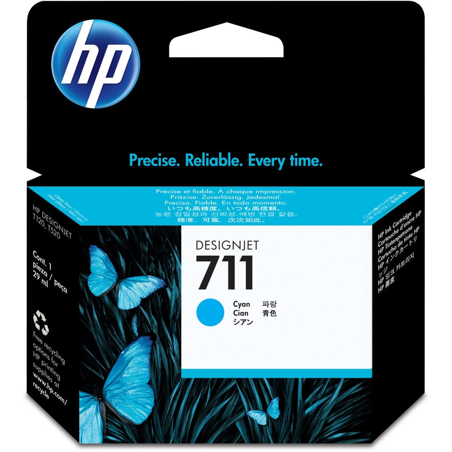 HP 711 29-ml Cyan DesignJet Ink Cartridge CZ130A