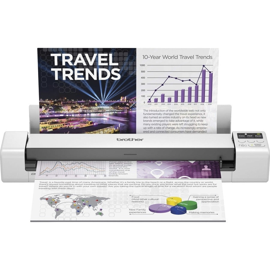 Brother DSMobile DS-940DW Sheetfed Scanner - 1200 dpi Optical - 48-bit Color - Duplex Scanning - USB - DS940DW
