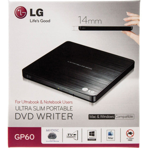 LG GP60NB50 optical disc drive DVD Super Multi DL Black GP60NB50