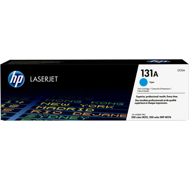 HP 131A Cyan Original LaserJet Toner Cartridge CF211A