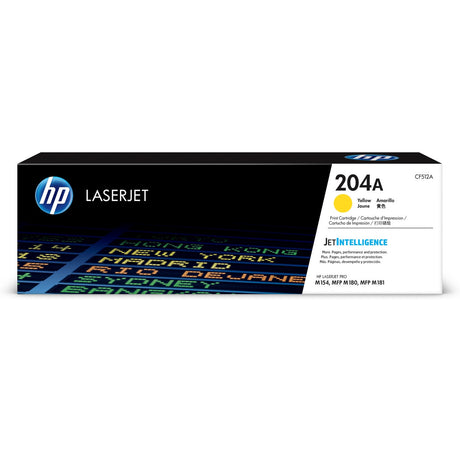 HP 204A Yellow Original LaserJet Toner Cartridge CF512A