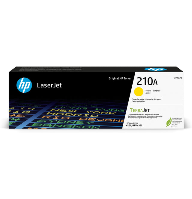 HP 210A Yellow Original LaserJet Toner Cartridge W2102A