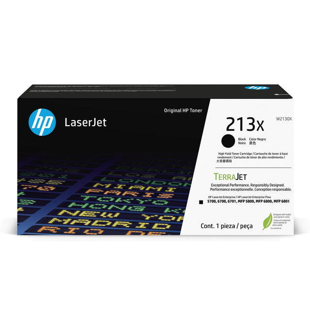 HP 213X High Yield Black Original LaserJet Toner Cartridge W2130X