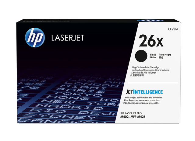 HP 26X High Yield Black Original LaserJet Toner Cartridge CF226X