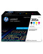 HP 305A 4-pack Black/Cyan/Magenta/Yellow Original LaserJet Toner Cartridges CE305AQ1