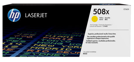 HP 508X High Yield Yellow Original LaserJet Toner Cartridge CF362X