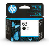 HP 63 Black Original Ink Cartridge F6U62AN#140