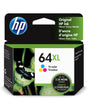 HP 64XL High Yield Tri-color Original Ink Cartridge N9J91AN#140