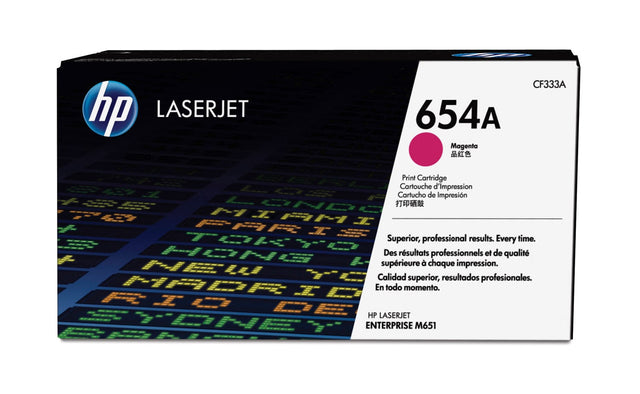 HP 654A Magenta Original LaserJet Toner Cartridge CF333A